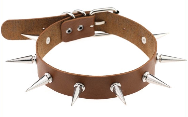 Joy Jewels Collier à pointes PIKY LISH Marron
