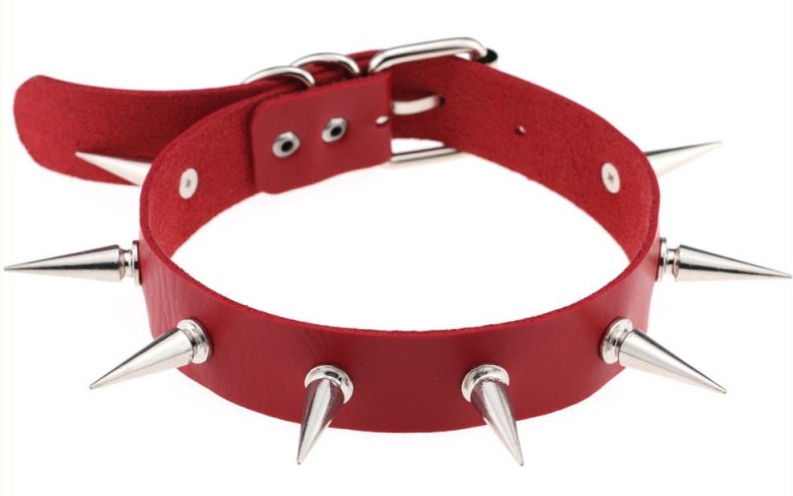 Joy Jewels Collier à pointes PIKY LISH Rouge