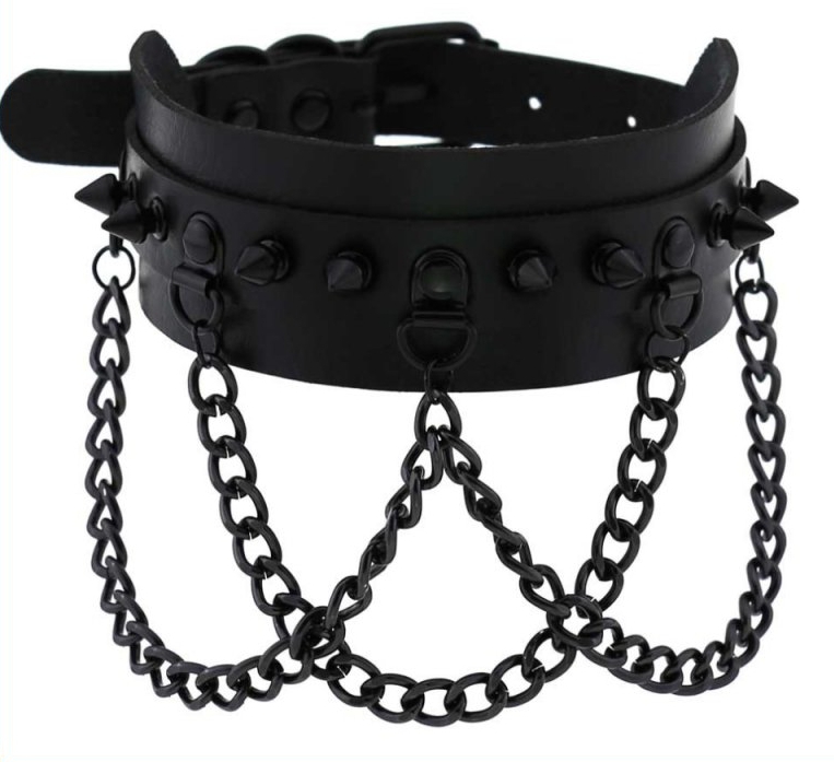Joy Jewels Collier à pointes PIKY Noir