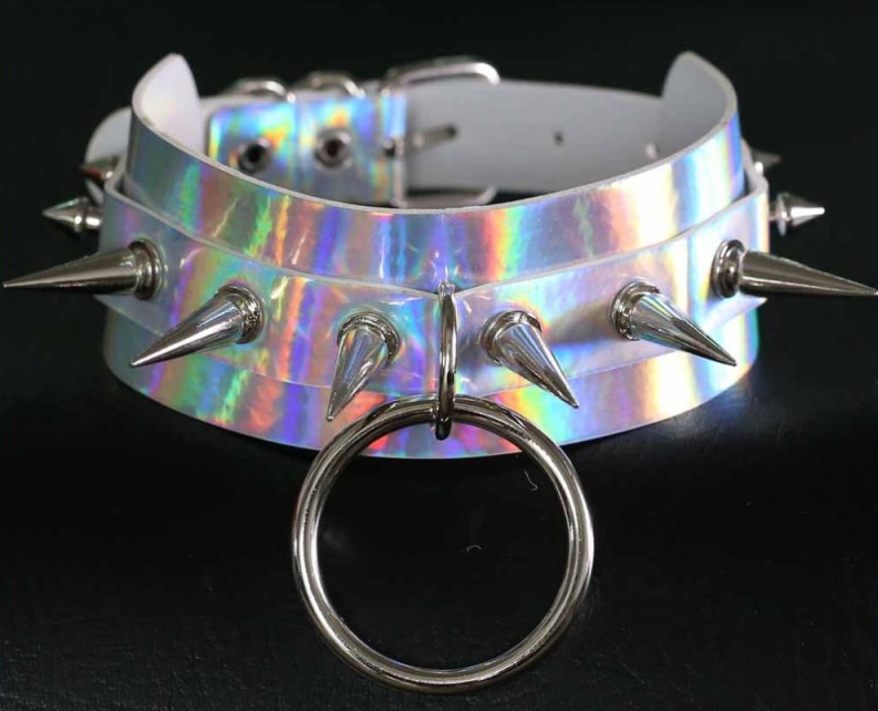 Joy Jewels Collier à pointes STROBO LASER Argenté