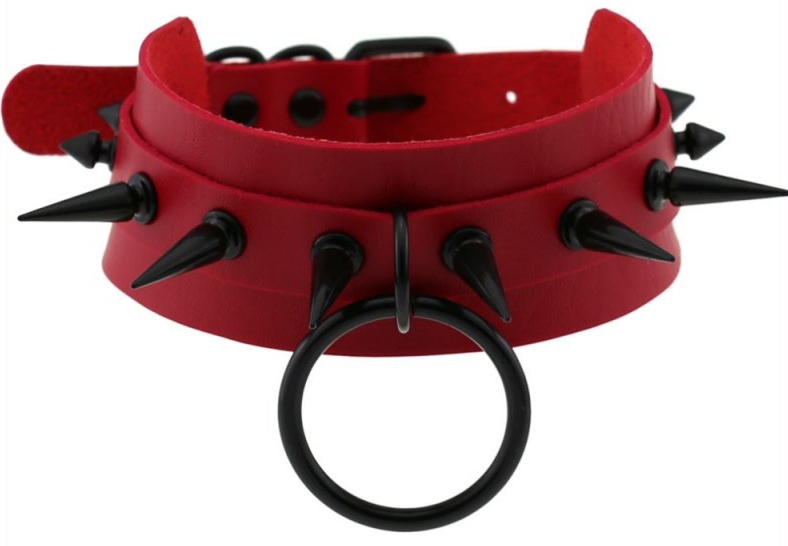 Joy Jewels Collier à pointes STROBO LISH Rouge