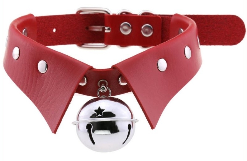 Joy Jewels Collier ras de cou avec Grelot JING Rouge