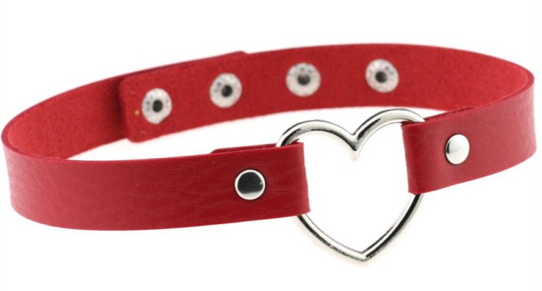 Joy Jewels Ras de cou HEART LISH Rouge
