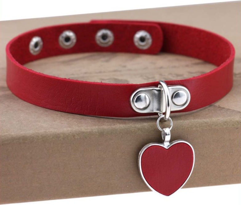 Joy Jewels Ras de cou PUNK HEART Rouge