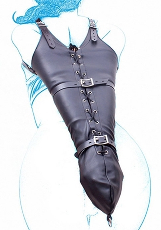 KinkHarness Camisole STRICT LEATHER Fastens