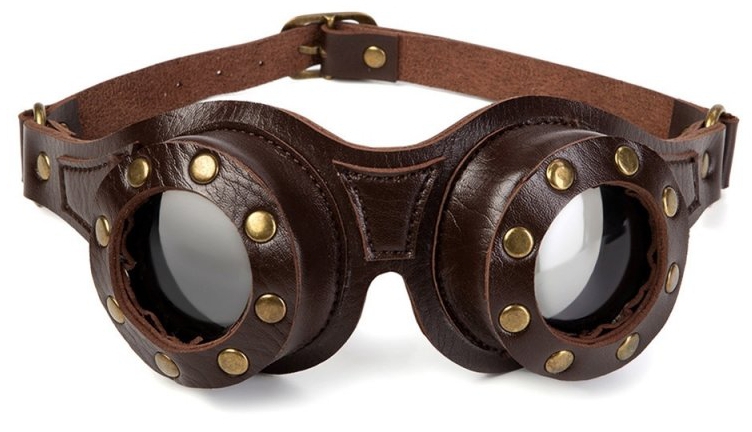 KinkHarness Paire de lunettes MOTOR Marron