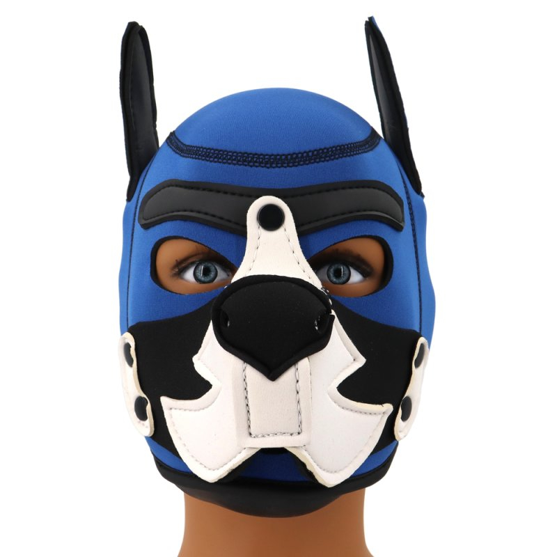Kinky Puppy Cagoule PUPPY FOX Néoprène Bleu-Blanc