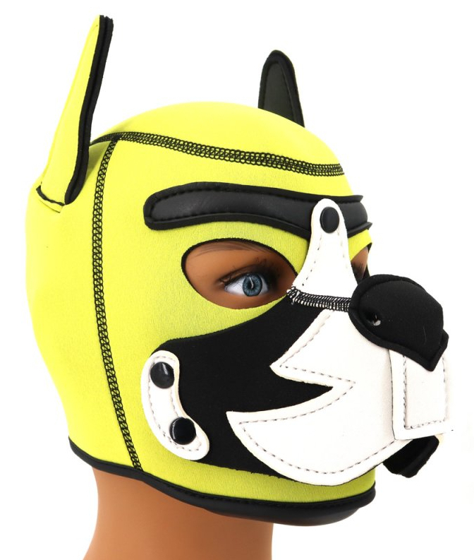 Kinky Puppy Cagoule PUPPY FOX Néoprène Jaune-Blanc