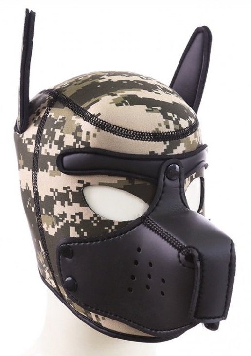 Kinky Puppy Cagoule PUPPY Néoprène Army
