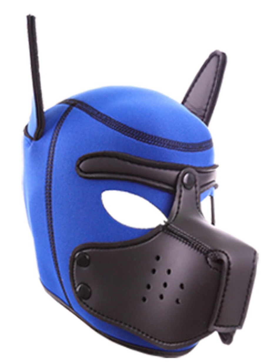 Kinky Puppy Cagoule PUPPY Néoprène Bleu-Noir