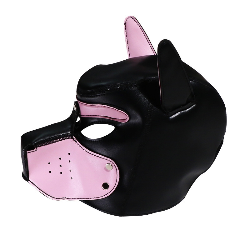 Kinky Puppy Cagoule PUPPY SMART Noir-Rose