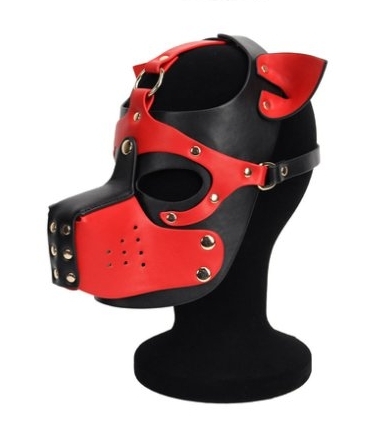 Kinky Puppy Masque Puppy DOG IXO Noir-Rouge