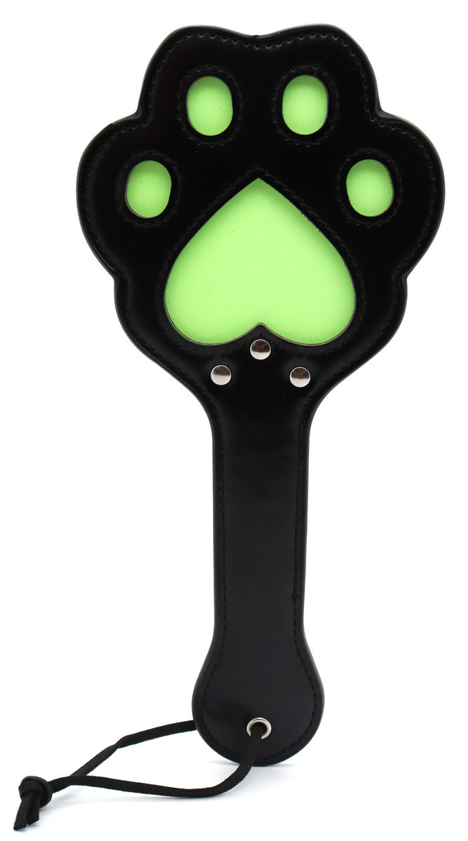 Kinky Puppy Paddle Patte 28 x 13cm Noir-Vert