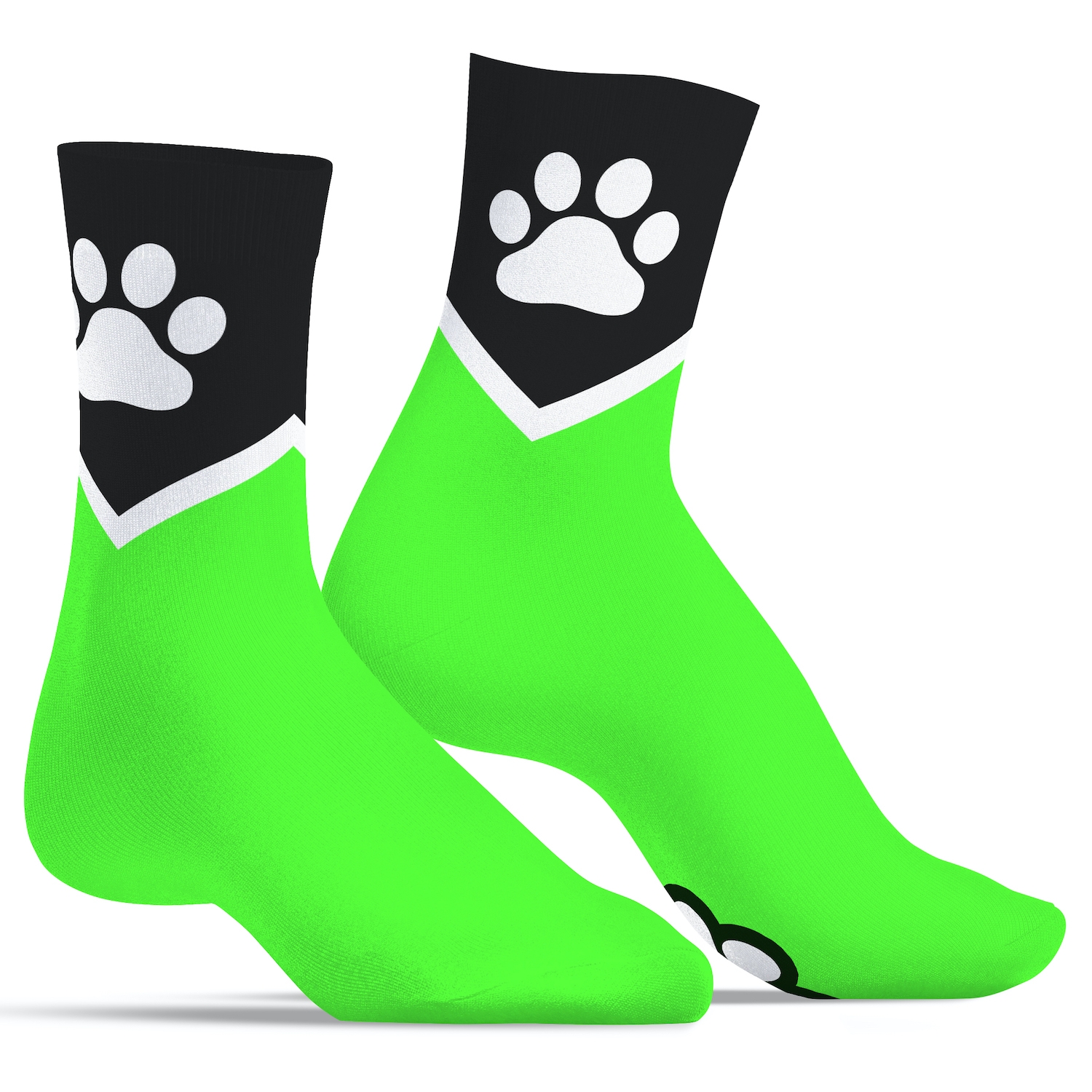 Kinky Puppy Socks Chaussettes PAW Kinky Puppy Vertes