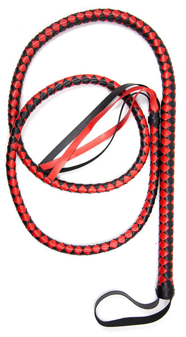 Kiotos Long Fouet WHIP DUO 190cm Noir-Rouge