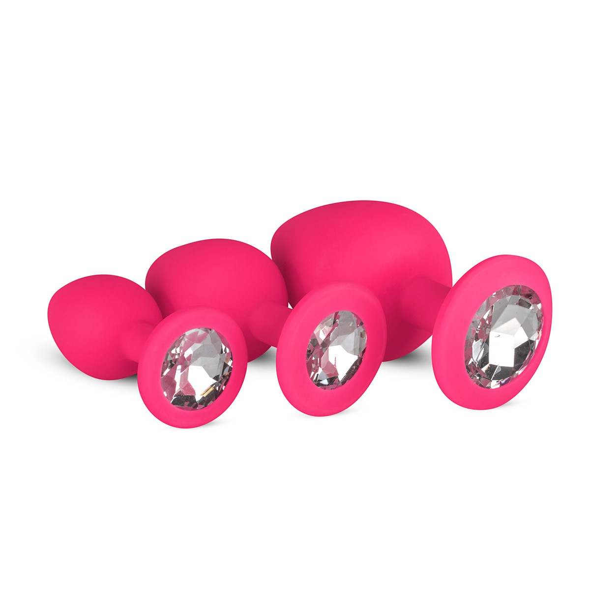 Kit de 3 plugs Bijou DIAMOND Roses