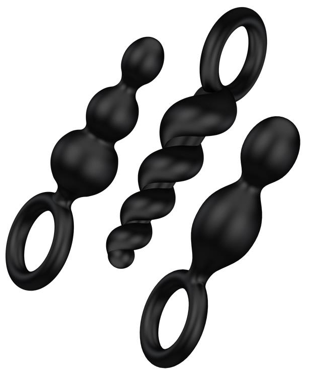 Kit de 3 Plugs en silicone BOOTY CALL Satisfyer 9.5 x 2.5cm
