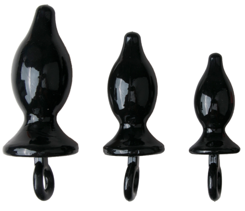 Kit de 3 plugs TET ASS Noirs