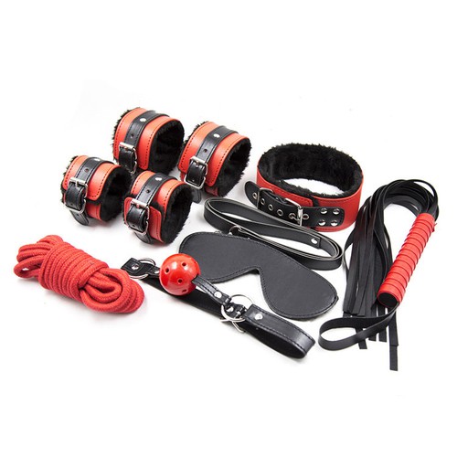 Kit SM Noir - Rouge avec 7 Pièces