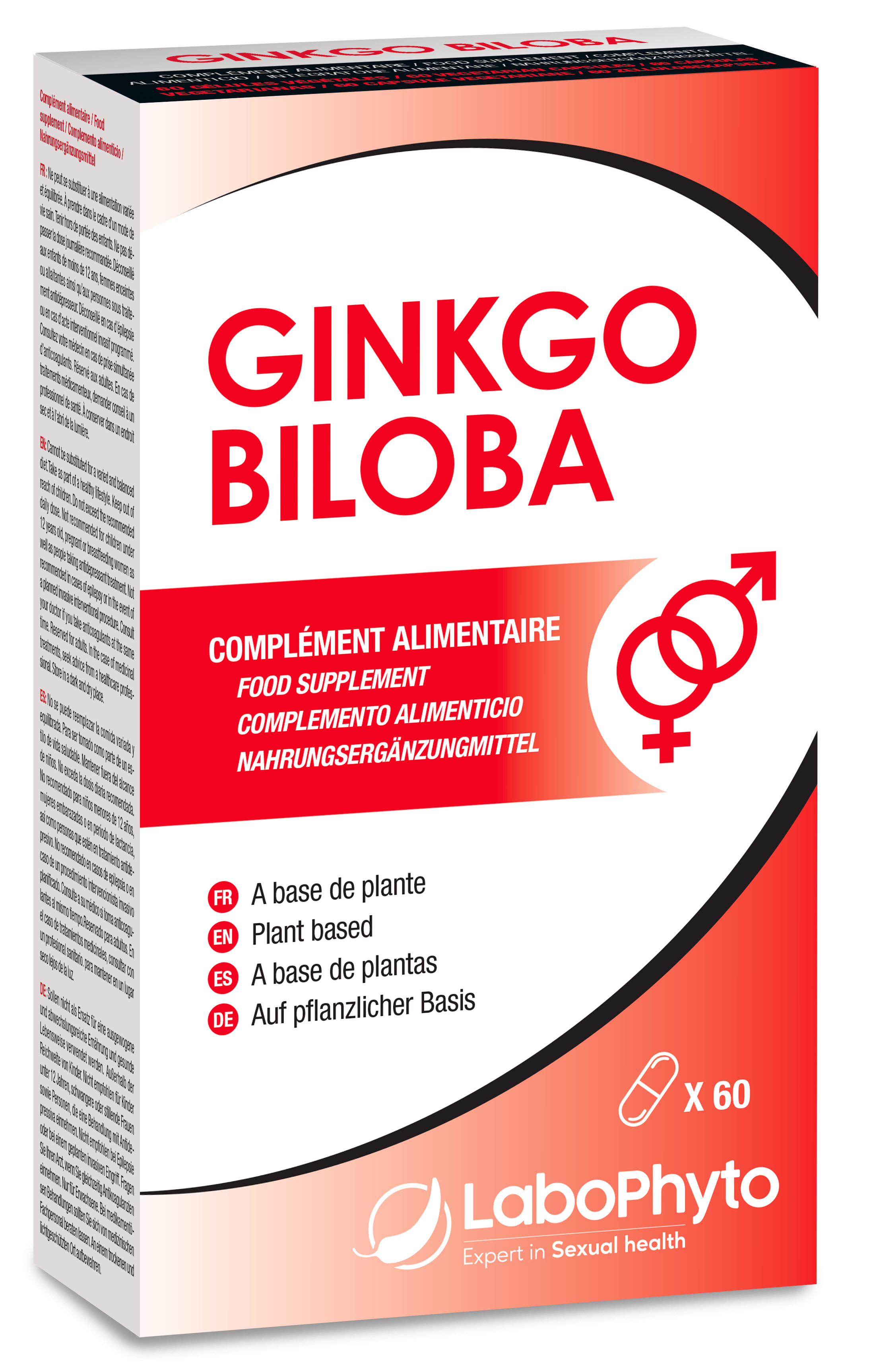 LaboPhyto GINKGO BILOBA - 60 gélules