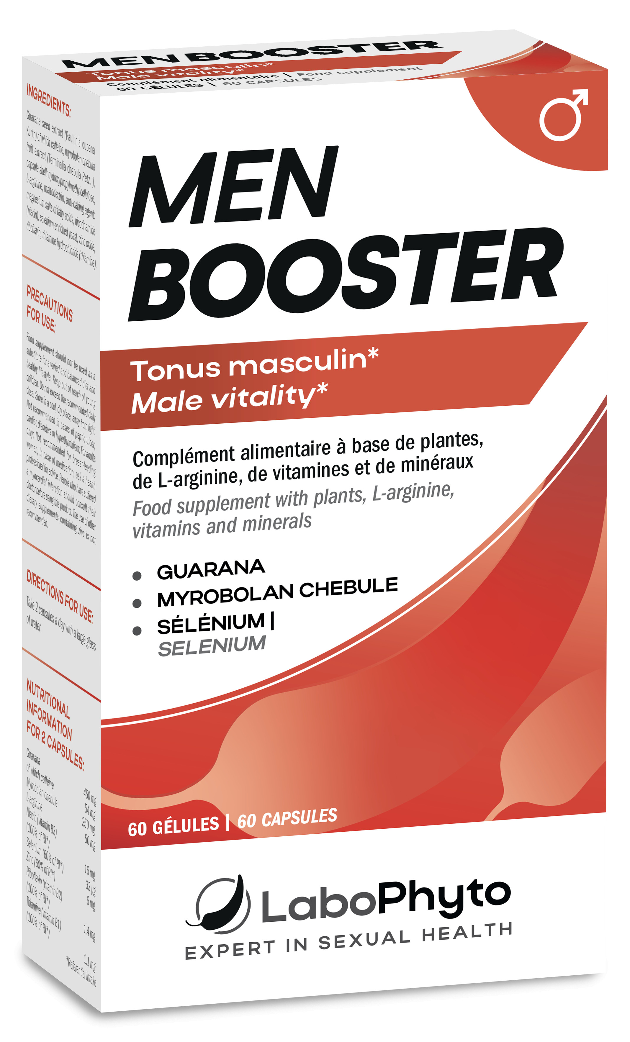 LaboPhyto MEN BOOSTER - 60 gélules