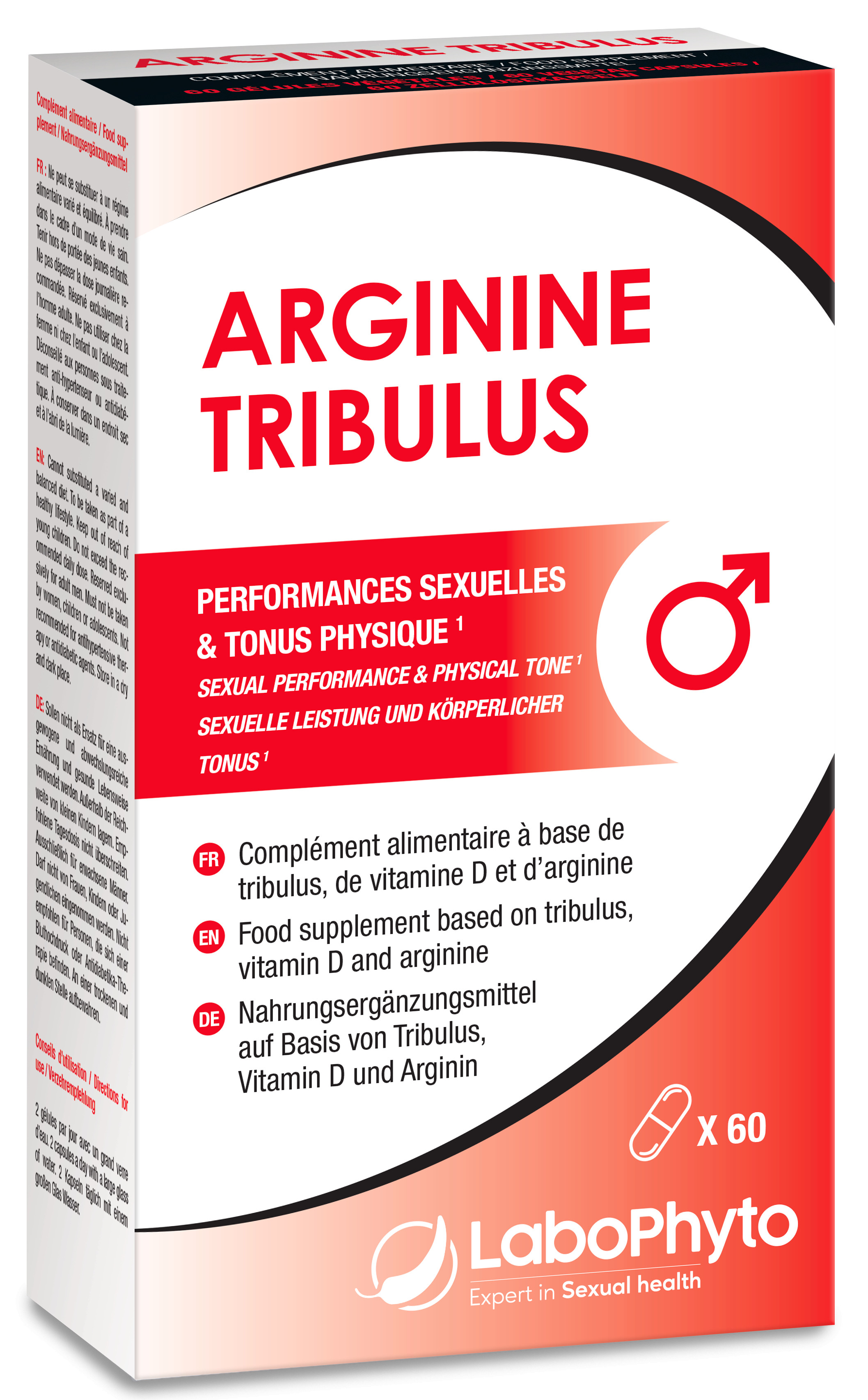 LaboPhyto Stimulant en cure ARGININE / TRIBULUS - 60 gélules