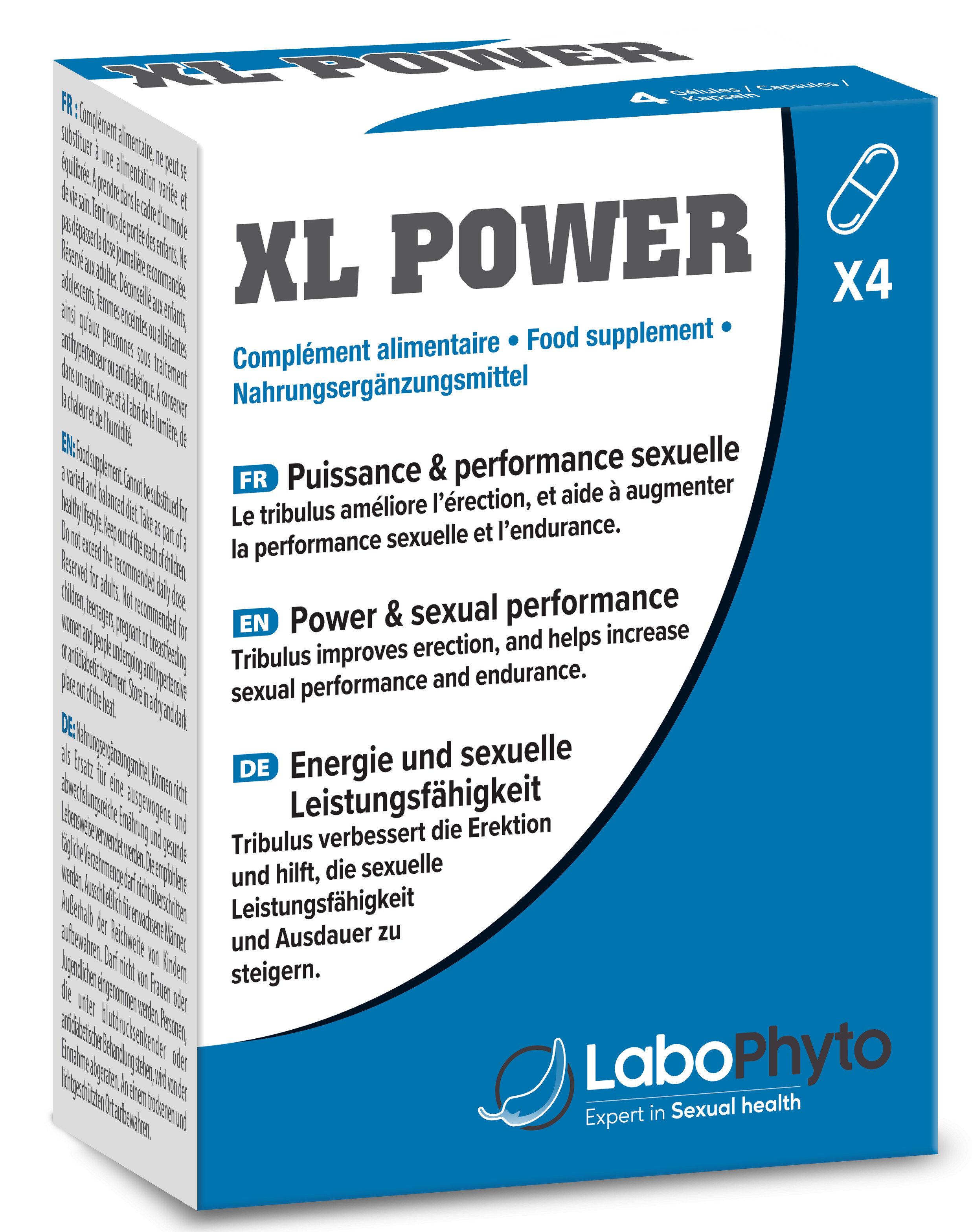LaboPhyto Stimulant Érection XL POWER - 4 gélules