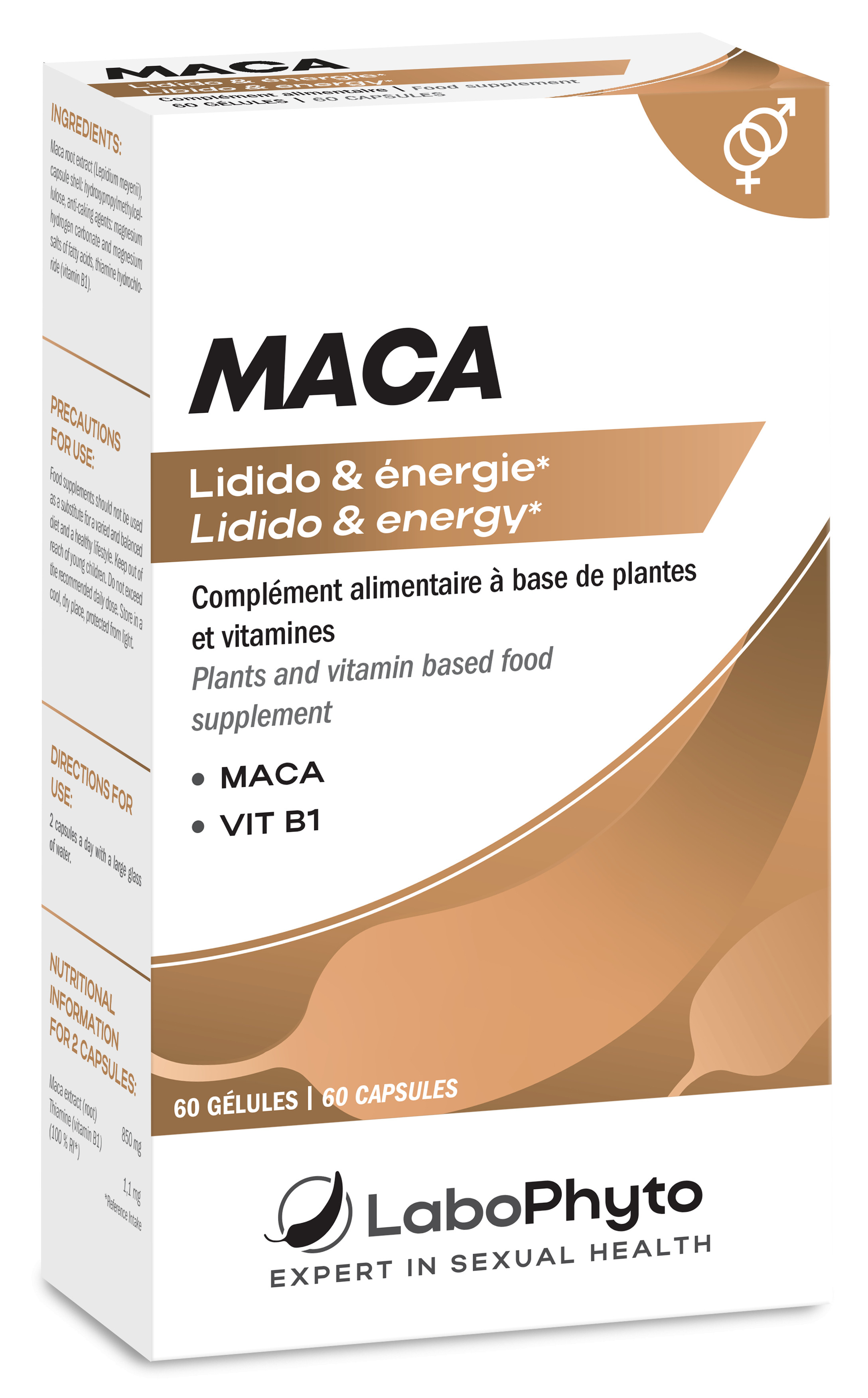 LaboPhyto Stimulant MACA - 60 gélules