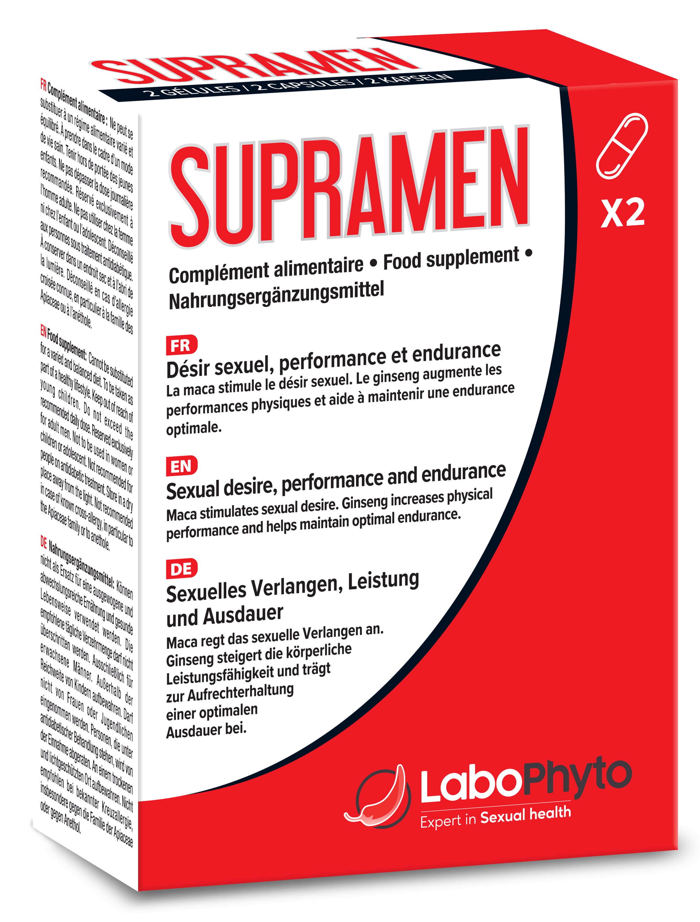 LaboPhyto Stimulant SUPRAMEN - 2 gélules