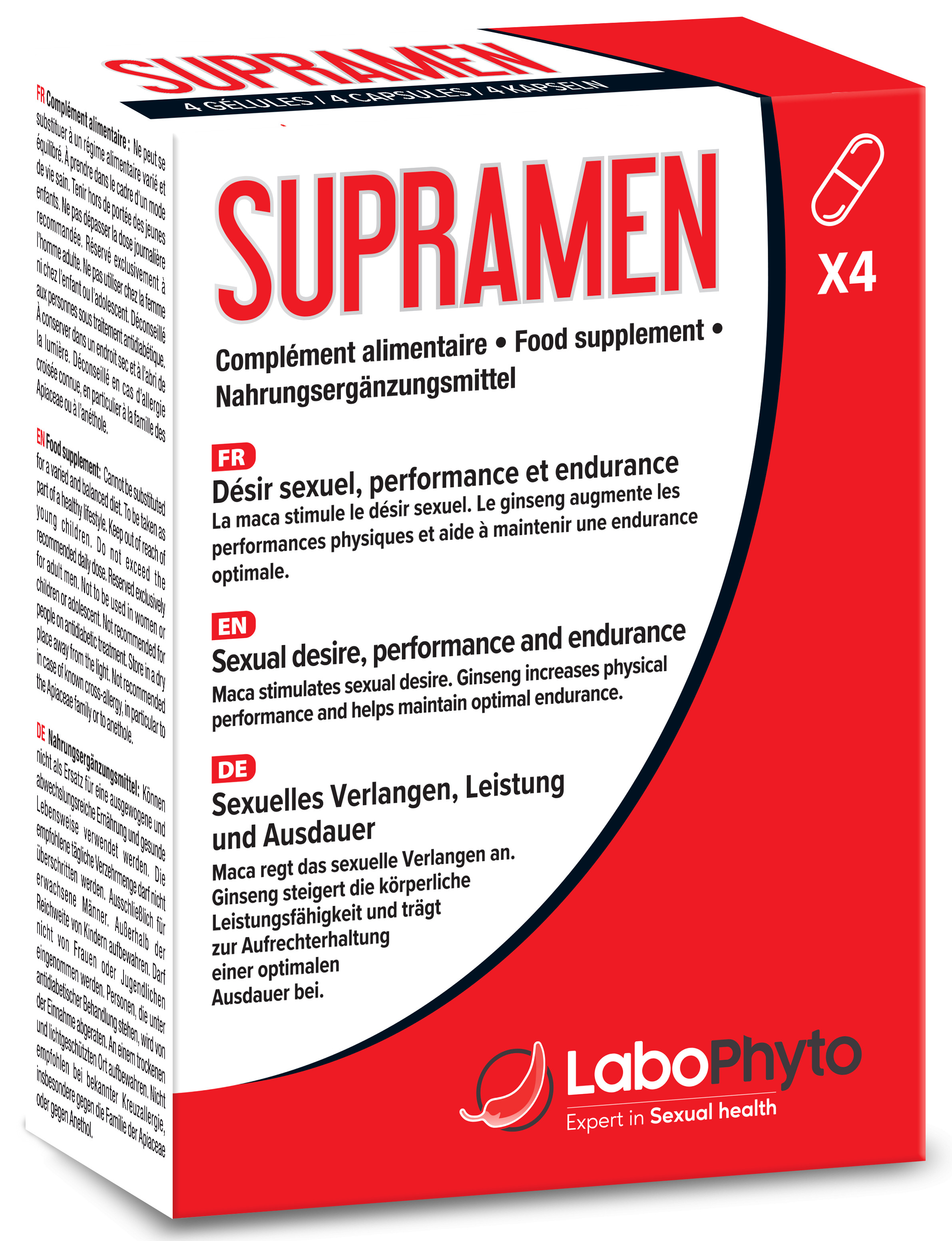 LaboPhyto Stimulant SUPRAMEN - 4 gélules