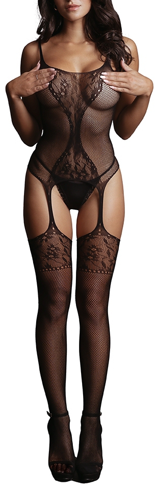 Le Désir Combi sexy FISHNET LACE Noir