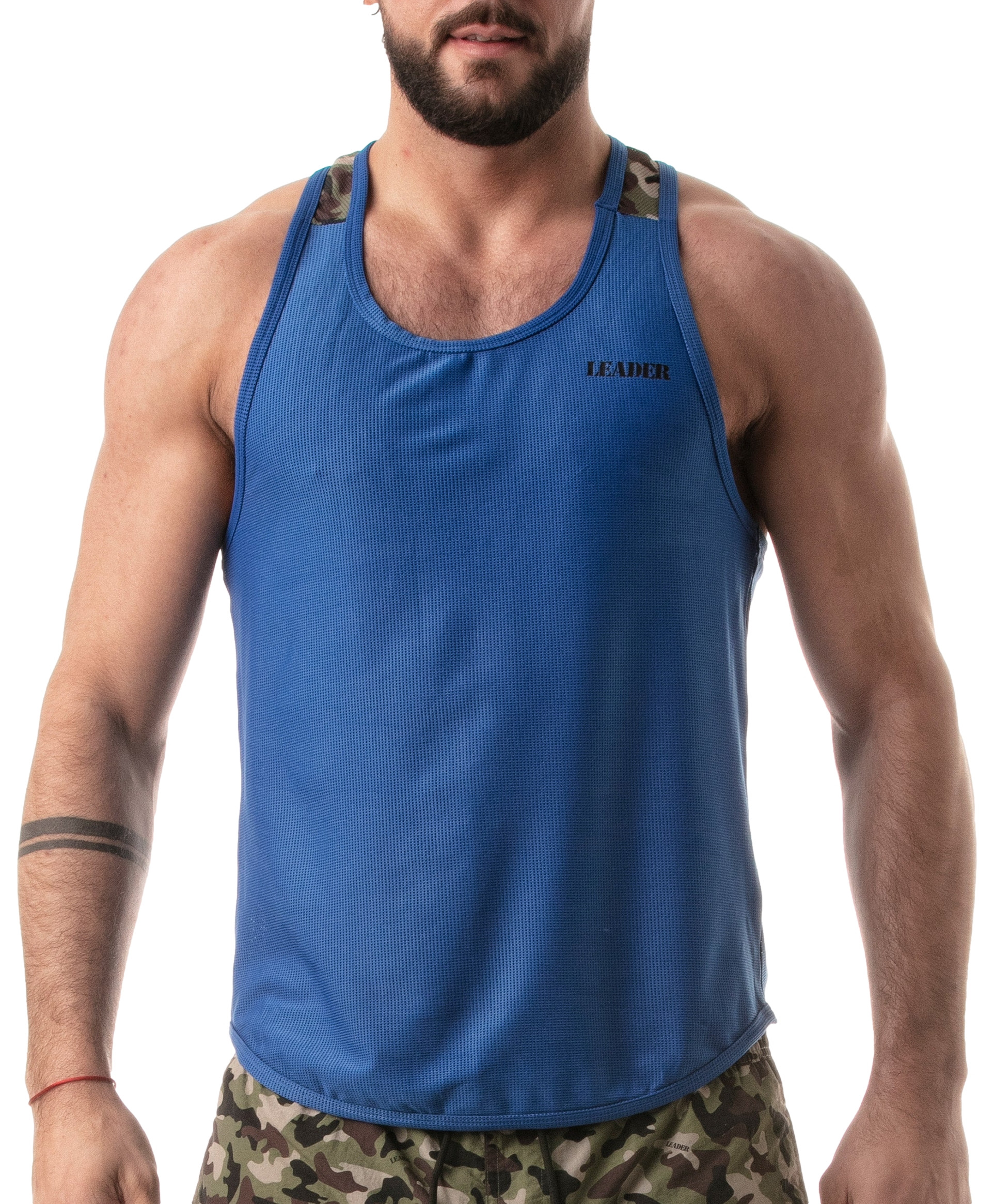 LEADER Débardeur CAMO RACER Bleu