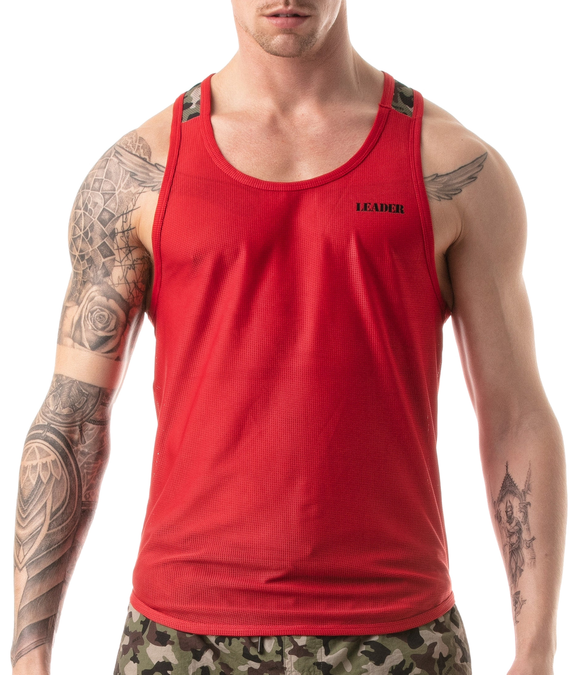 LEADER Débardeur CAMO RACER Rouge