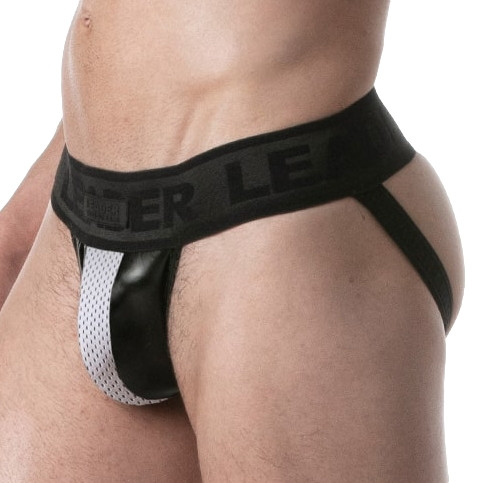 LEADER Jockstrap BRUT Noir-Blanc