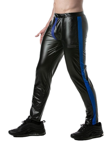 LEADER Pantalon avec Zip BRUT Noir-Bleu