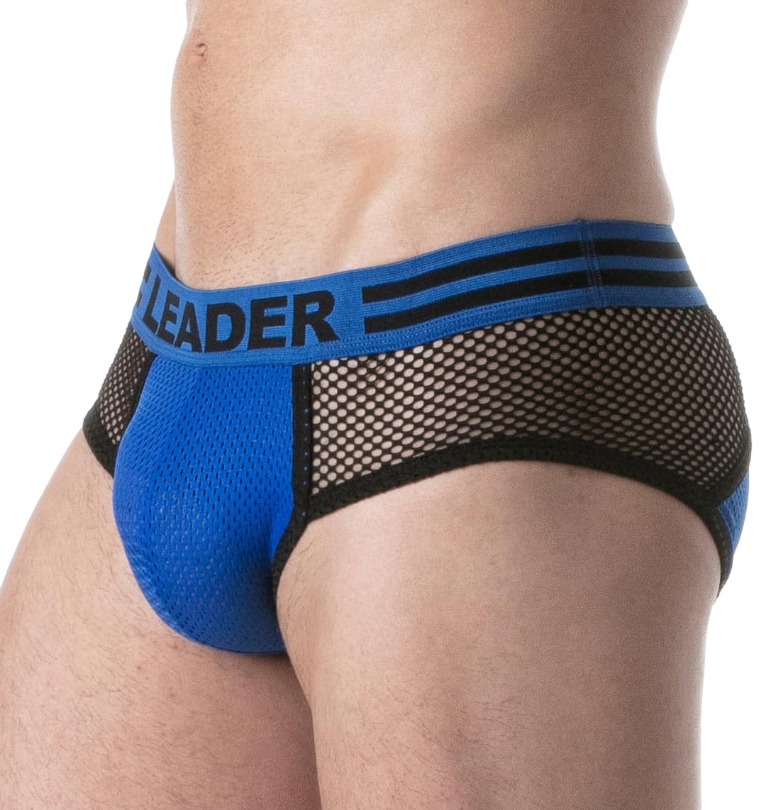 LEADER Slip en mesh LOADED Noir-Bleu