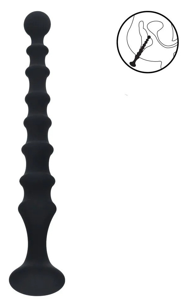 Levelz Chapelet anal LONG RIBBED 23 x 3.1cm