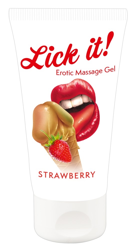 Lick it! Gel de Massage FRAISE 50ml