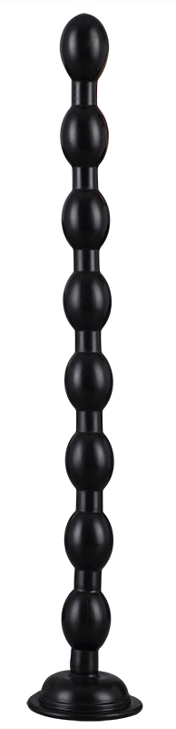 Long chapelet anal AEL BEADS 47 x 3.5 cm Noir