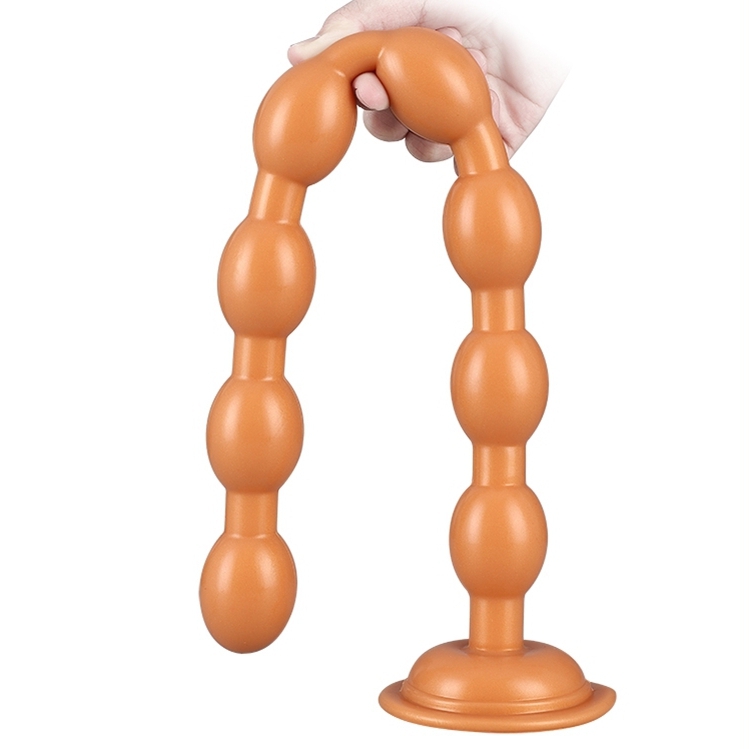 Long chapelet anal AEL BEADS 47 x 3.5 cm Orange