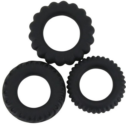 Lot de 3 anneaux péniens Delay Titan