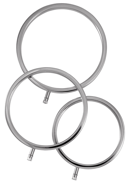 Lot de 3 Anneaux péniens Électro SCROTAL RINGS Electrastim