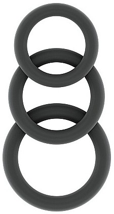 Lot de 3 Anneaux péniens en silicone SONO N°25 Gris