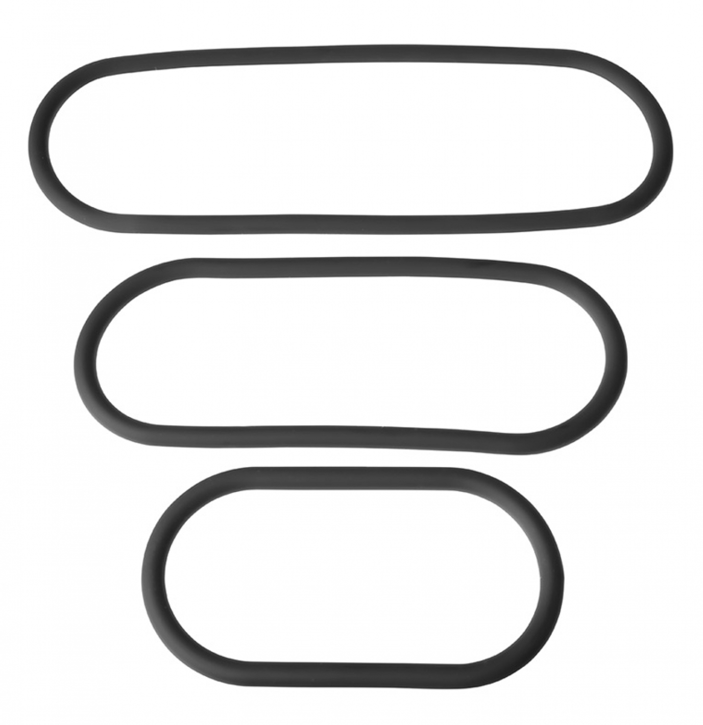 Lot de 3 anneaux péniens en silicone WRAP RING