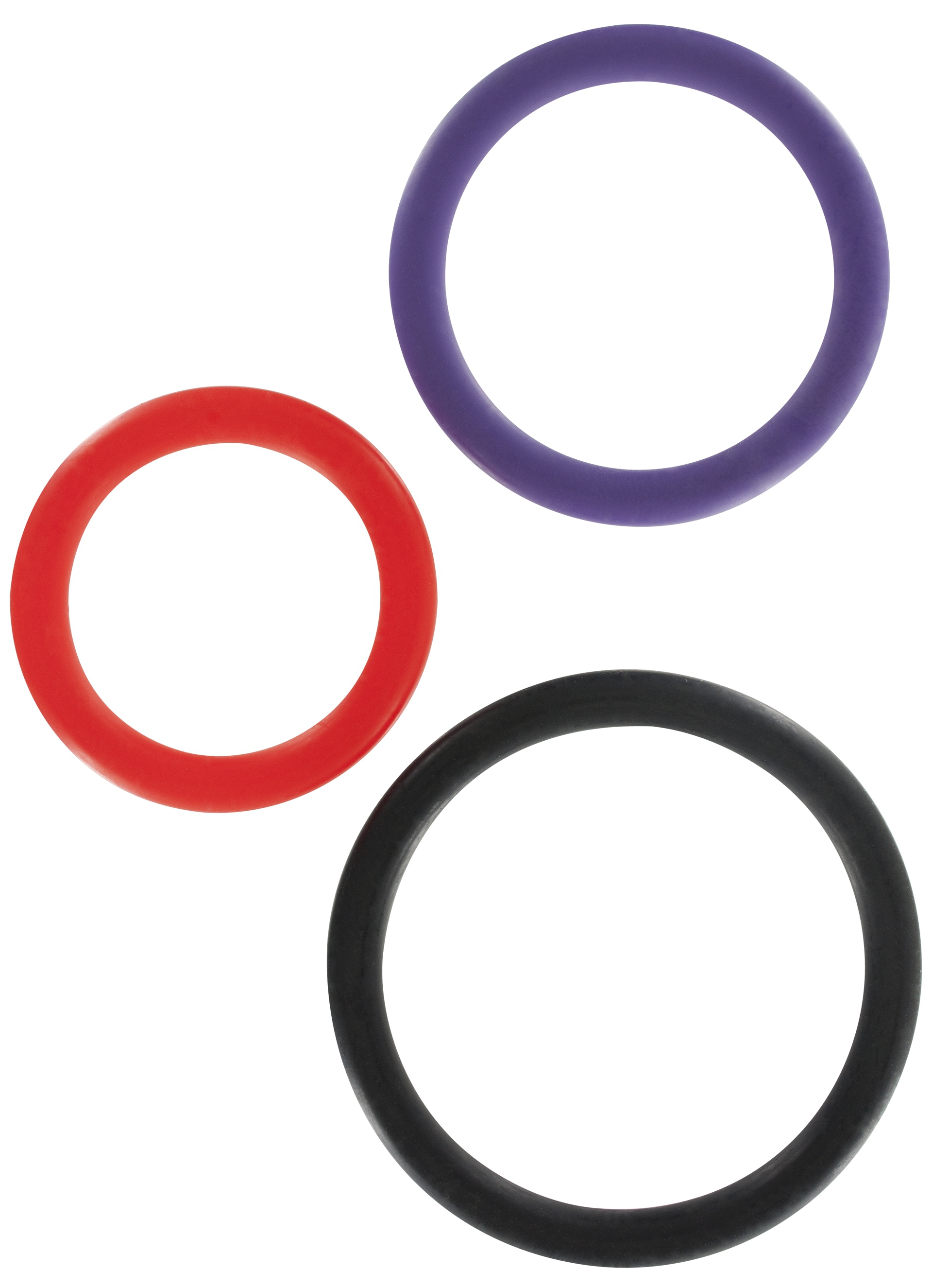 Lot de 3 anneaux péniens fins C-RING SET