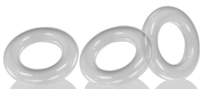 Lot de 3 Anneaux péniens Oxballs WILLY RINGS Transparents