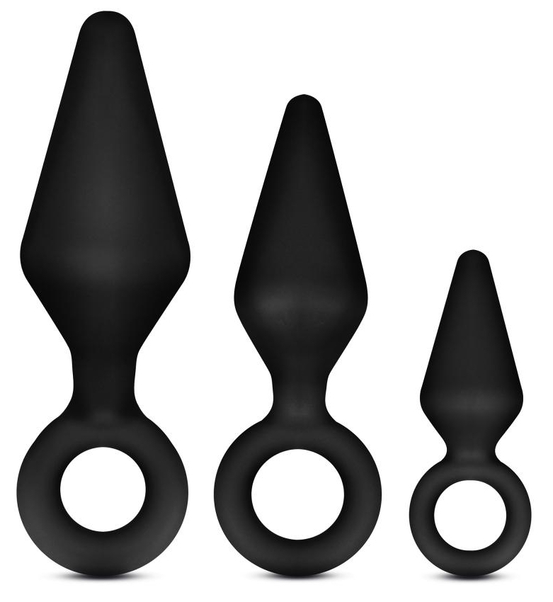 Lot de 3 plugs Anal Adventures LOOP PLUG