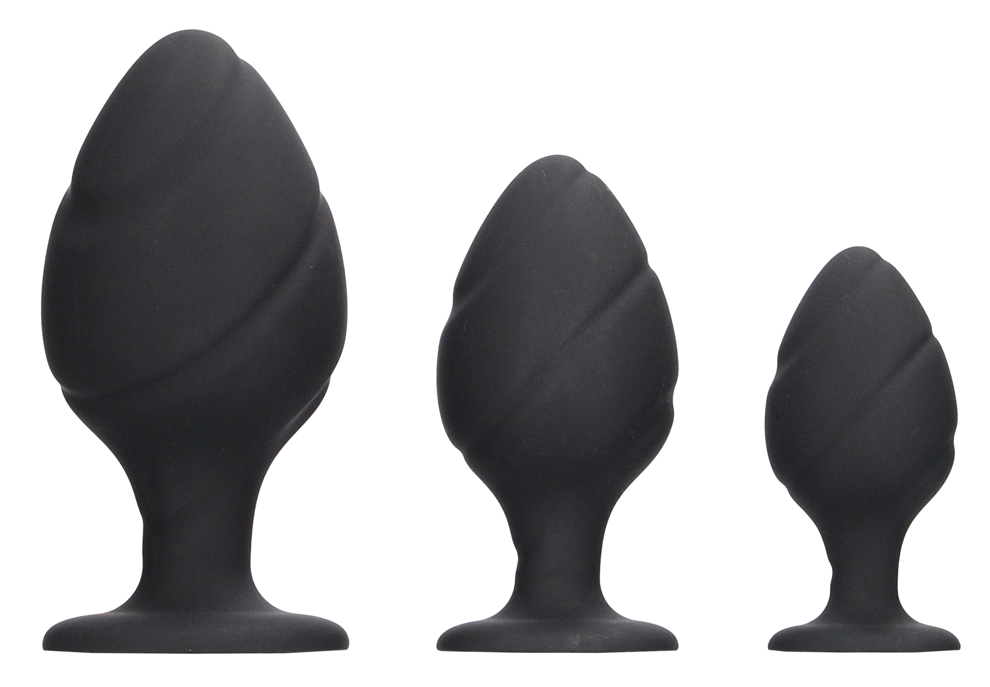 Lot de 3 Plugs en silicone SWIRLED