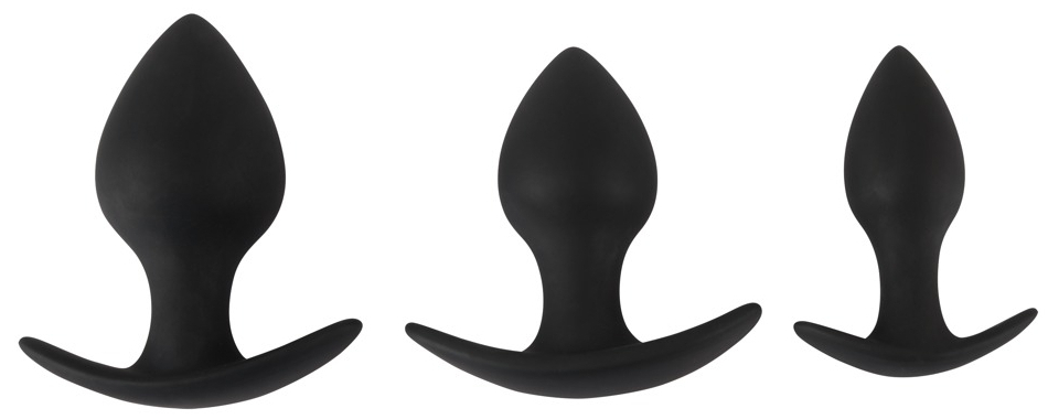Lot de 3 plugs lestés TRAINER WEIGHT Noirs