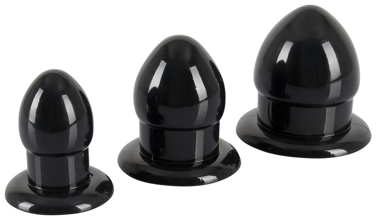 Lot de 3 plugs MINI FAT Noir